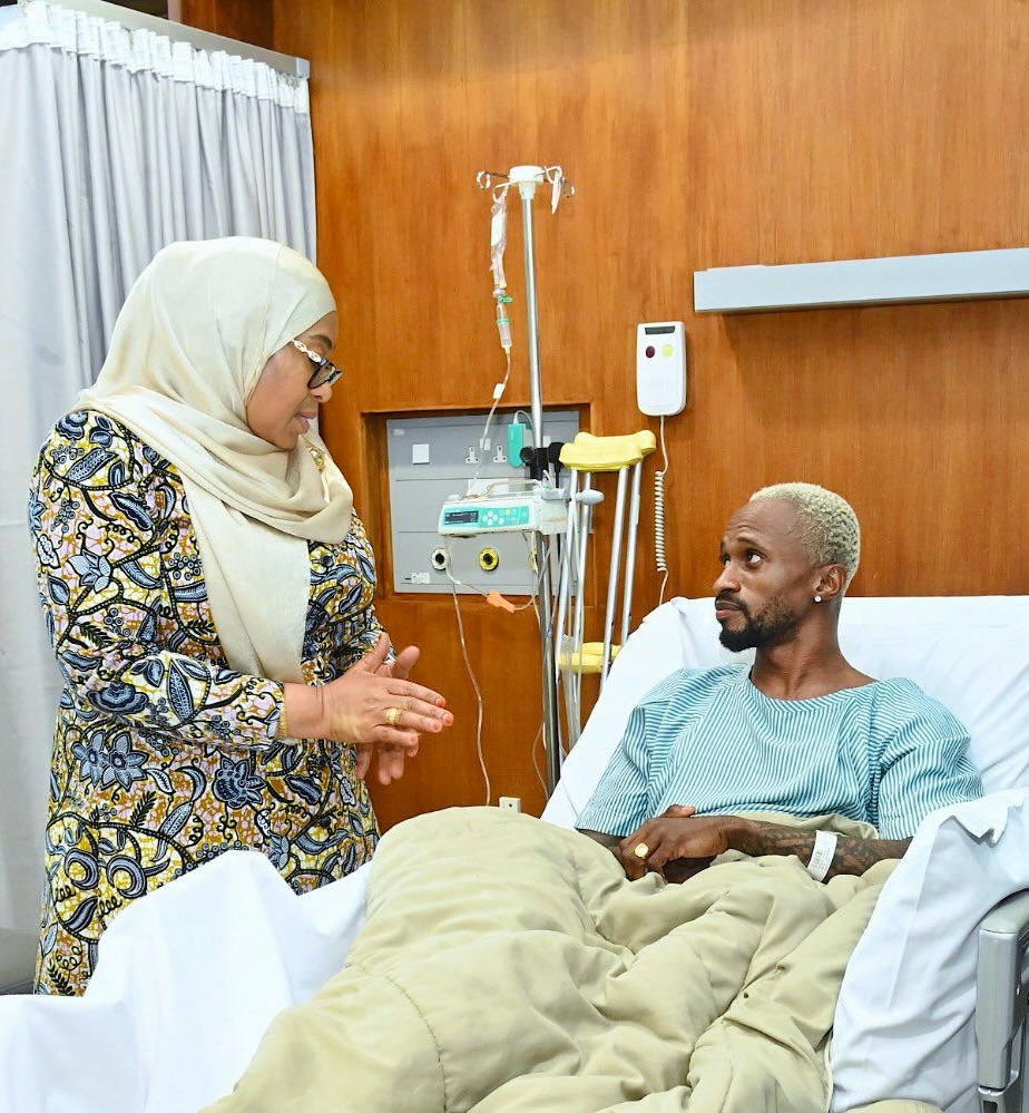 President Samia Suluhu Hassan visits Pacome Pacome Zouzoua at hospital 