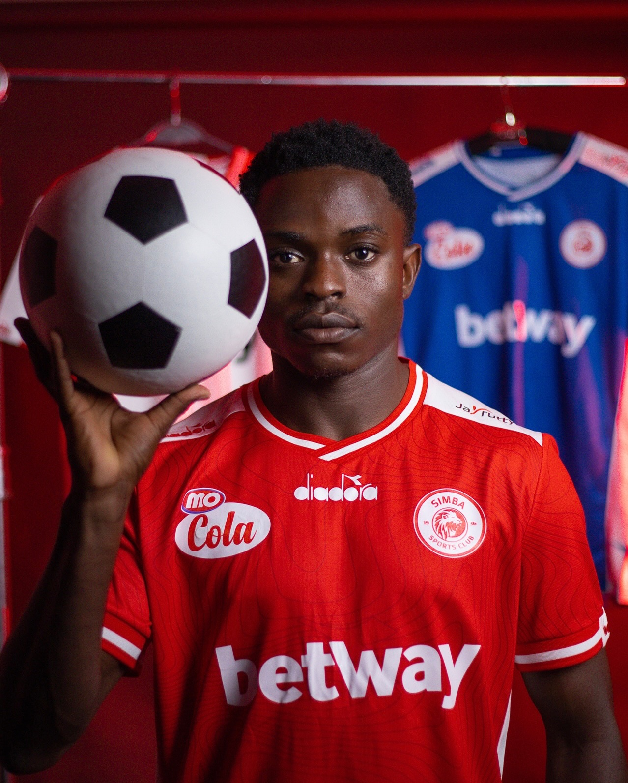 Morice Abraham during unveiling